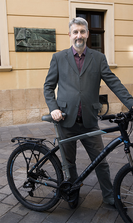 Miroslav Vetrík s bicyklom